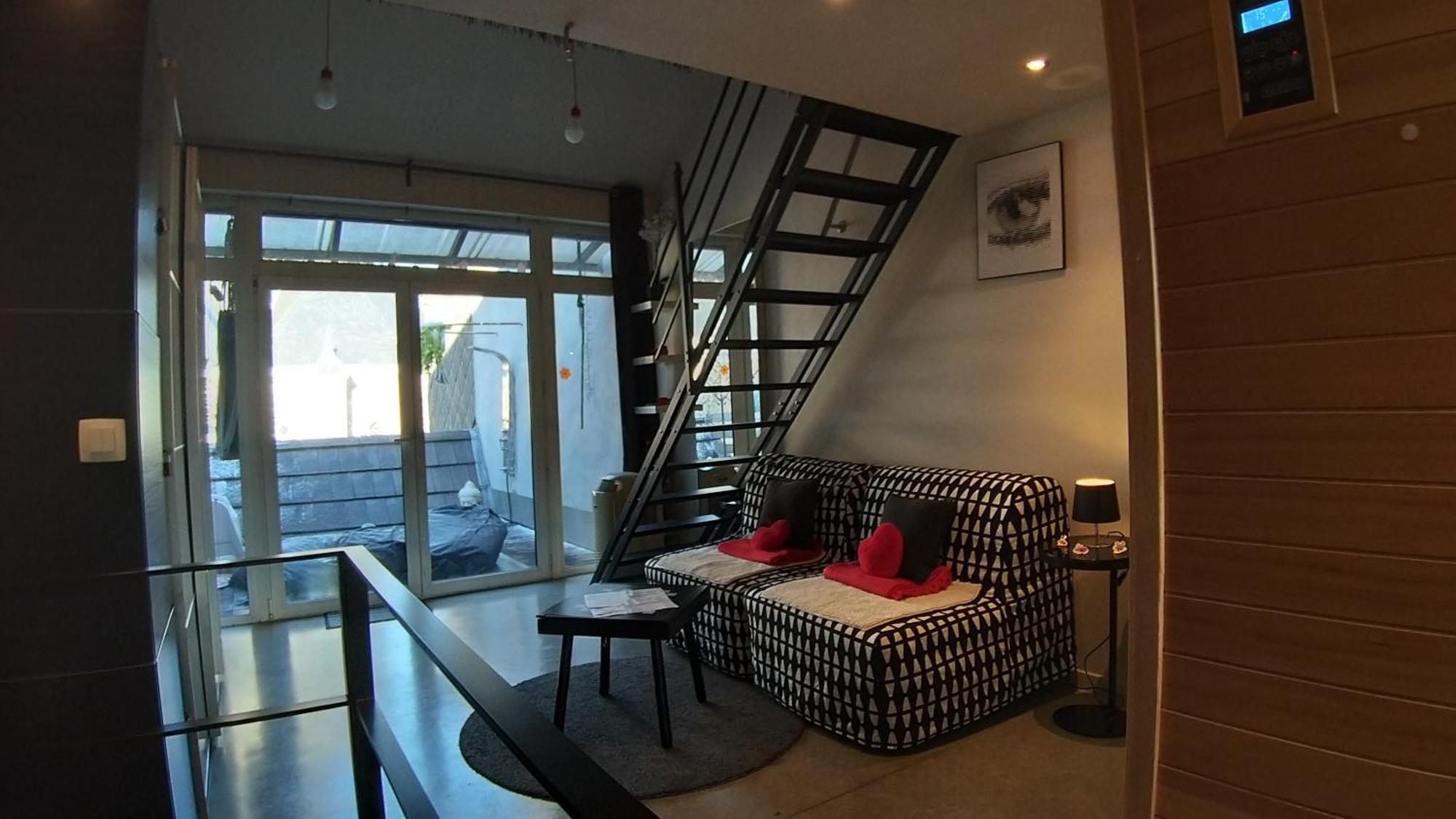 Wellness Loft With Sauna, Jacuzzi, Roof Terrace & Amazing View Daire Anvers Oda fotoğraf