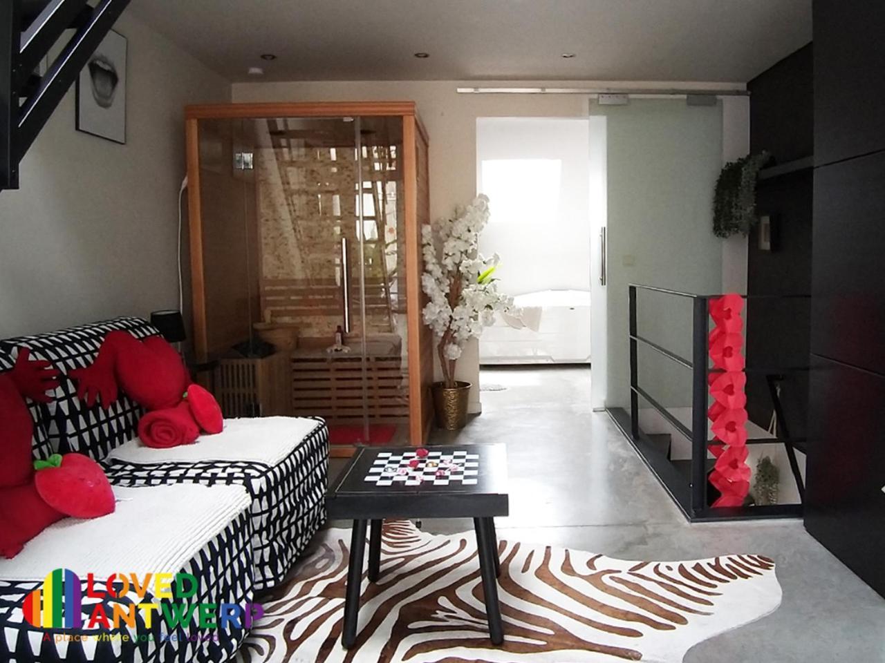 Wellness Loft With Sauna, Jacuzzi, Roof Terrace & Amazing View Daire Anvers Dış mekan fotoğraf