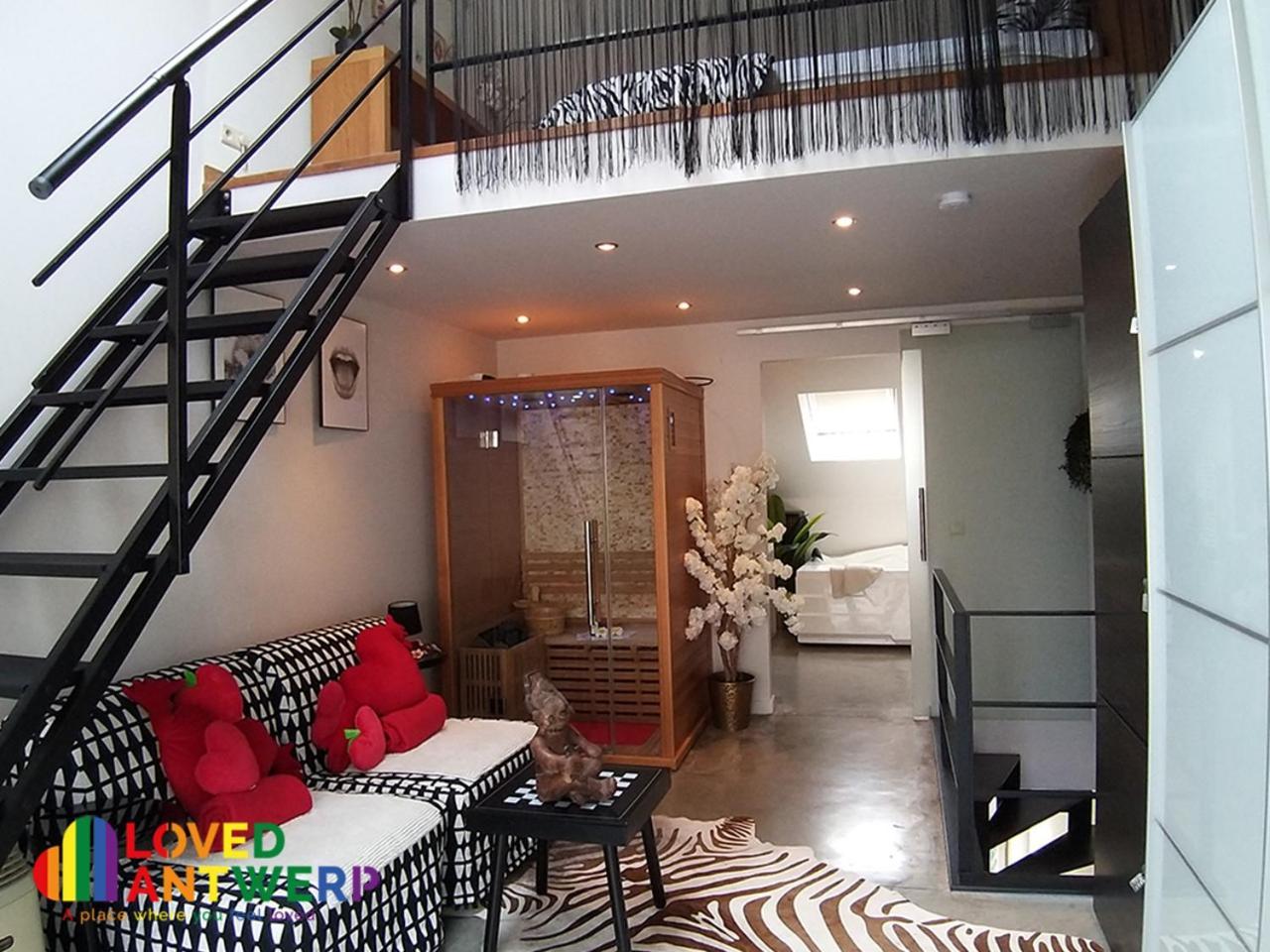 Wellness Loft With Sauna, Jacuzzi, Roof Terrace & Amazing View Daire Anvers Dış mekan fotoğraf