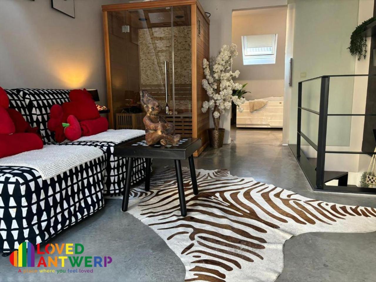 Wellness Loft With Sauna, Jacuzzi, Roof Terrace & Amazing View Daire Anvers Dış mekan fotoğraf