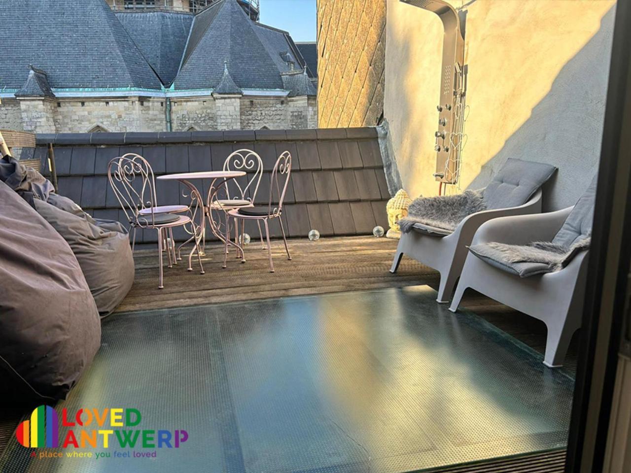 Wellness Loft With Sauna, Jacuzzi, Roof Terrace & Amazing View Daire Anvers Dış mekan fotoğraf